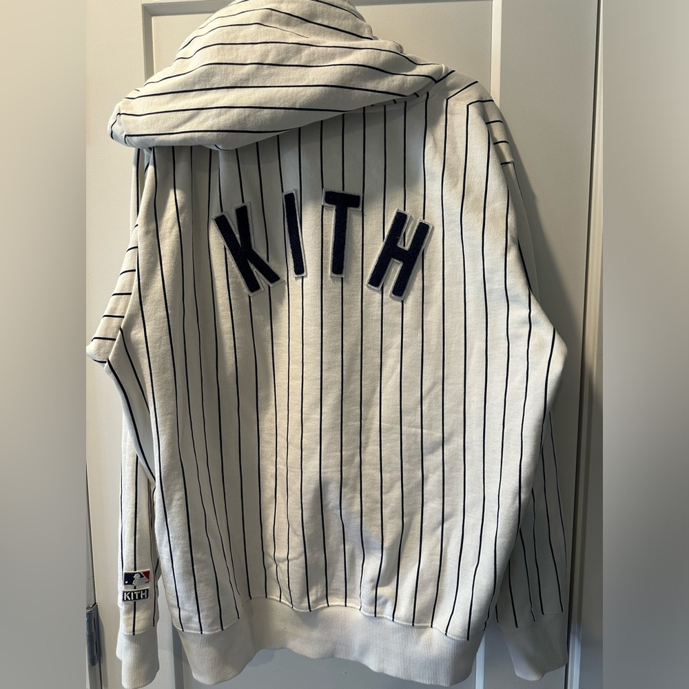 KITH FOR MLB NEW YORK YANKEES STRIPED HOODIE